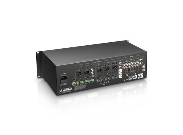 LD Mikser  4-Zone 3U 6xLine 2xMic USB Mixer 